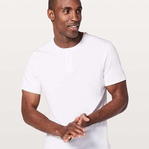 Lululemon 5 Year Basic Short Sleeve Henley - White